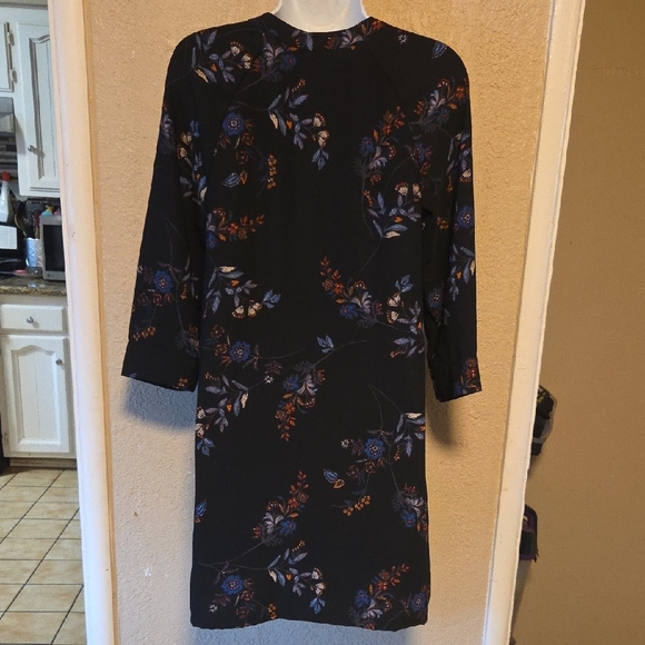 H&M Dark Dress with Colorful Floral Pattern - Picture 2 of 4